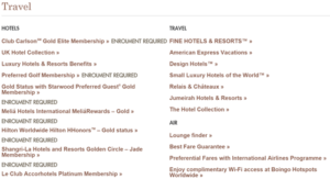 amex platinum hotel benefits